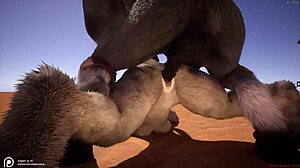 Wild life furry hentai with intense anal sex