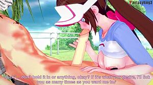 Mei Nancy's Suggestive Blowjob And Tittijob In Pokemon Fantasy