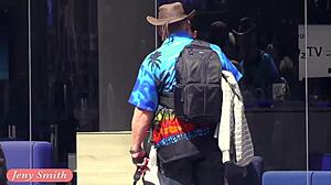 Jeny Smith Walks In Public Without Panties