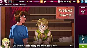 Exploring Bunny's House in Harem Heroes game.