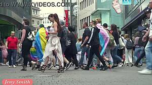 Jeny Smith Walks In Public Without Panties