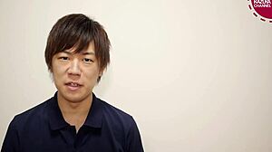 Wow, Japanese Gay Boy Kazuya In Exciting Action!