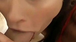 Pov video sexy striptease ends in a very wet blowjob and fuck for an italian