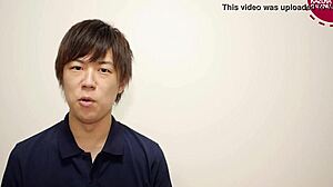 Wow, Japanese Gay Boy Kazuya In Exciting Action!