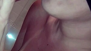 Look what she does when my friends come home