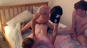 Two Young 18+ Men Fucking One Ass