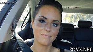 Christy Mack in POV, horny teen slut fucks pussy to orgasm in hardcore action.