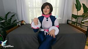 i make you joi while counting down to cum, big titty teen in spandex