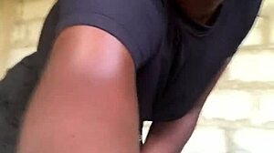 Crazy bitch performs a wild striptease live, ripping clothes for her fans