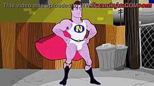 Gay drawing of hero with giant ass evokes deep emotions