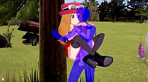 serena and bea saito with old man