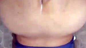 She says, 'Let's have a quick fuck before bed, flaunting my big natural tits and ass.'