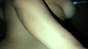 She says, 'Let's have a quick fuck before bed, flaunting my big natural tits and ass.'