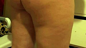 bbw beauty slips into tight panties. jeans hug that chubby ass perfectly for days.