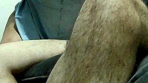 Look what she does when my friends come home