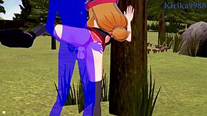 serena and bea saito with old man