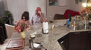 freya von doom visits stepdad and wife for roleplay fun