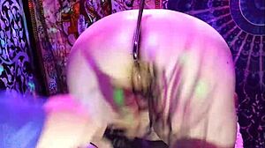 jaz tied on table for rough play