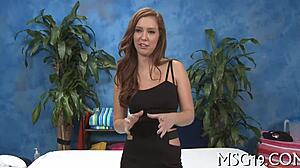 massages with happy ending include blowjob and oiled sex for teen babe