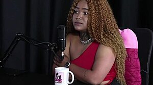 Black Duquesa In Sheer Red Wants Gangbang!