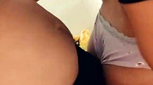 WATCH hubby films me getting slammed in kitchen by his buddy!