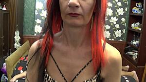 light ass spanking by my elderly wife in our home