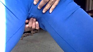 Ginger Teases with Nipples in Blue! Comedy!