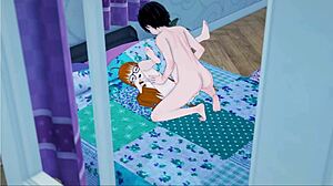 joker fucks futaba missionary then against wall in hentai