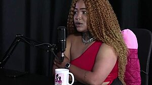 Black Duquesa In Sheer Red Wants Gangbang!