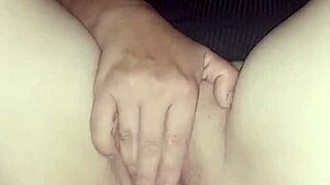 I cum in his hand, I love sex with big tits and toys