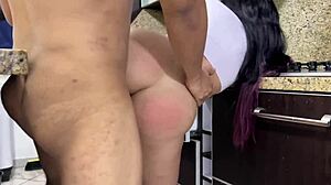 teen babe bends over for father-in-law's monster cock