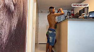 Hot Guy Sucks Water Delivery Man's Cock