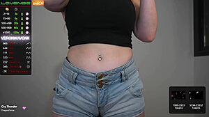 Pretty Curvy Young 18+ Girl Plays With Dildo In Bedroom