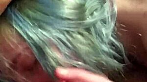 Blue Hair Girl Delivers Long Blowjob with Expertise