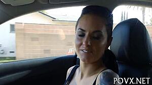 Christy Mack in POV, horny teen slut fucks pussy to orgasm in hardcore action.