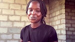 Crazy bitch performs a wild striptease live, ripping clothes for her fans