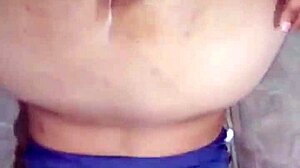 She says, 'Let's have a quick fuck before bed, flaunting my big natural tits and ass.'