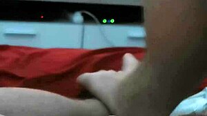 natural tits babe delivers footjob to partner