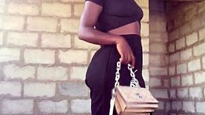 Crazy bitch performs a wild striptease live, ripping clothes for her fans