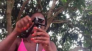 crazybitch unboxes packaged in front of strangers