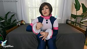 i make you joi while counting down to cum, big titty teen in spandex