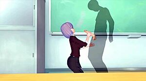 Female Teacher Rides for Energy in 3D Hentai