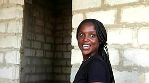 Crazy bitch performs a wild striptease live, ripping clothes for her fans