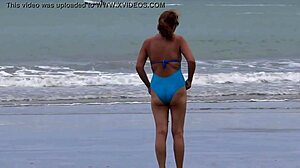 my wife cuckolds me on the beach with my best friend, fascinated by his huge cock