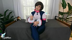 i make you joi while counting down to cum, big titty teen in spandex