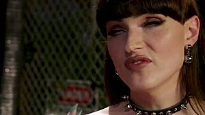 Shemale Biker Dominates Muscled Man with Anal Toys and Sucking