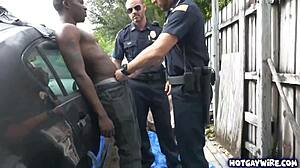 two police officers take advantage of this black guy