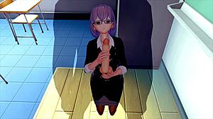 Female Teacher Rides for Energy in 3D Hentai