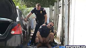 two police officers take advantage of this black guy