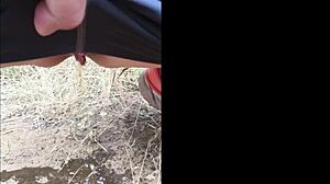 sofie marie’s natural tits in kinky outdoor scenes.